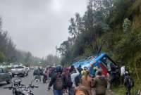 ECU911 reportó un accidente de tránsito en el sector de Santa Rosa de Cumbayá