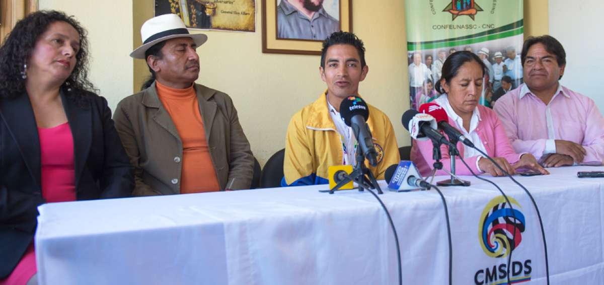 Organizaciones sociales e ind&iacute;genas afirmaron en Quito y Riobamba que el triunfo de Moreno es irreversible.