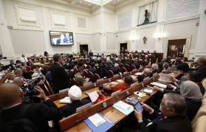 La conferencia se desarrolla en el marco conceptual de la elaboraci&oacute;n de la primera enc&iacute;clica papal sobre medio ambiente y cambio clim&aacute;tico. Foto: Presidencia 