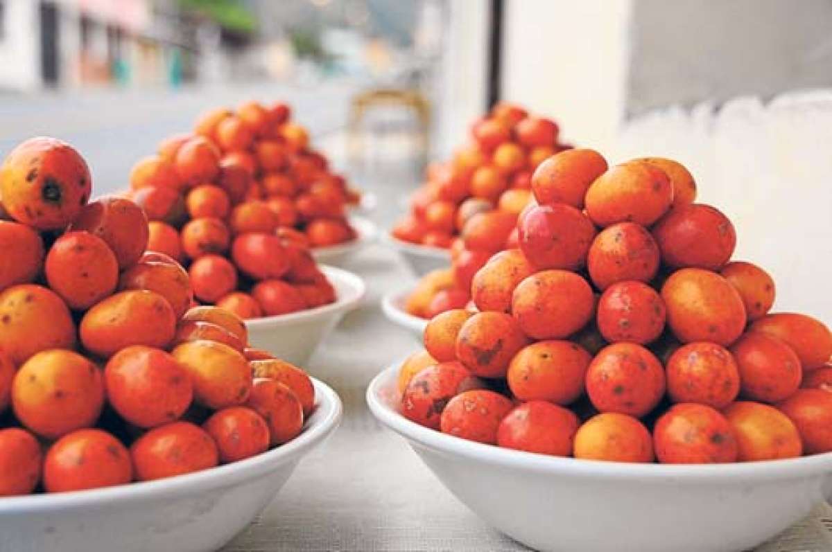 En el parque est&aacute; el monumento a los cultivando ovos.Los turistas acuden a esta parroquia para probar esta fruta. Foto: Diana Ruiz Onofre