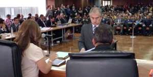 Fotoarchivo de la audiencia de juicio por delito de lesa humanidad dentro del caso Vaca-Cajas-Jarr&iacute;n. El Tel&eacute;grafo