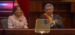 Len&iacute;n Moreno agradeci&oacute; el respaldo de las instituciones del Estado durante su administraci&oacute;n. 