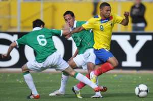 Jefferson Montero (9) en el partido de Ecuador ante Bolivia en 2012. Foto: Archivo