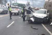 Siniestro de tránsito en Quito deja dos personas fallecidas