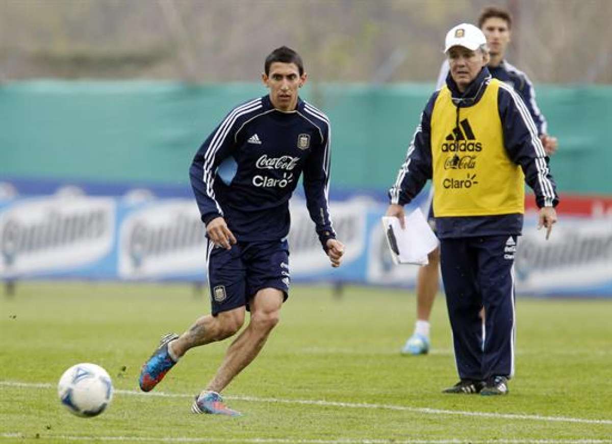 Di Mar&iacute;a (i) tuvo una licencia de dos d&iacute;as desde su llegada a la Argentina. Foto: Internet