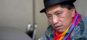 Humberto Cholango. Secretario Nacional del Agua 