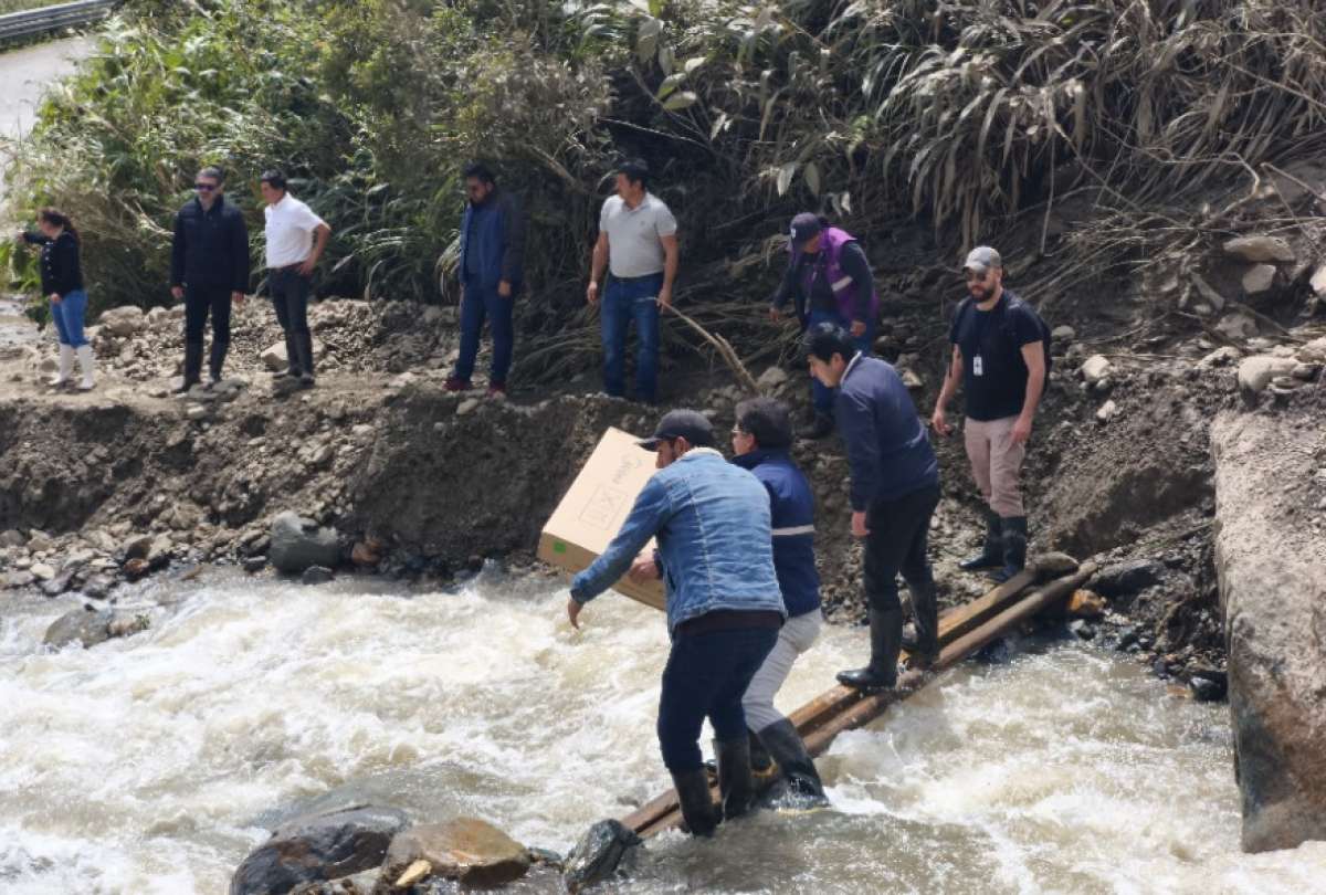 Cuatro familias de Amaluza fueron afectadas por un aluvión