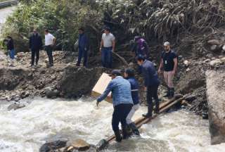 Cuatro familias de Amaluza fueron afectadas por un aluvión
