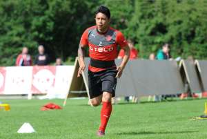 Ram&iacute;rez en uno de los entrenamientos con el club alem&aacute;n Fortuna D&uuml;sseldorf. 