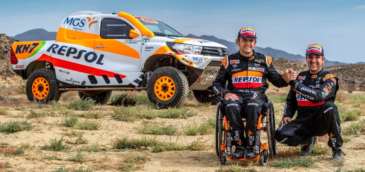 Isidre Esteve debuta con el Toyota del Dakar en el Andaluc&iacute;a Rally