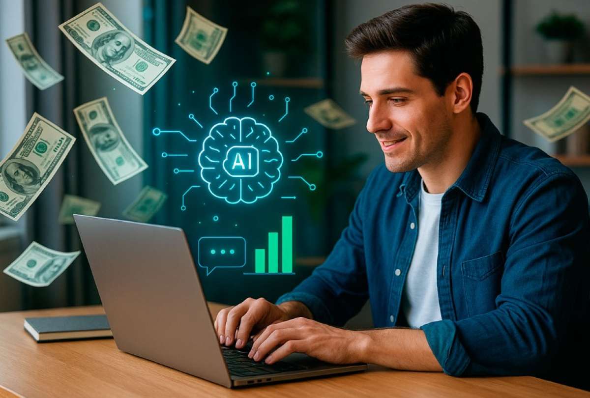 Si buscas generar dinero, estas son 12 formas simples de lograrlo con ayuda de la inteligencia artificial.