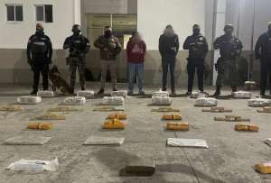 La Polic&iacute;a decomis&oacute; cerca de 90 kilos de marihuana durante un operativo en Carchi.