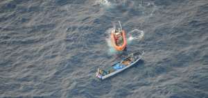 La droga era transportada en una lancha, capturada a 210 millas de las Islas Gal&aacute;pagos.