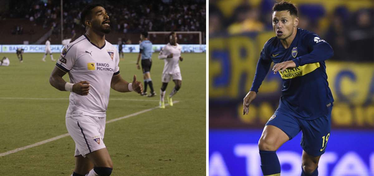 Izq.: Rodrigo Aguirre, atacante charr&uacute;a es la principal arma ofensiva que tiene el estratega Pablo Repetto y saltar&aacute; como titular este mi&eacute;rcole 21 de agosto ante los &ldquo;xeneizes&rdquo;. Der.: Mauro Z&aacute;rate, El delantero formado en V&eacute;lez Sarsfield lleg&oacute; a Boca Juniors a mediados de 2018. Ser&aacute; titular esta tarde en Casa Blanca.