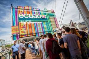 Chocolates, rosas, banano y camar&oacute;n ecuatoriano cautivan la Expo Mil&aacute;n 2015
