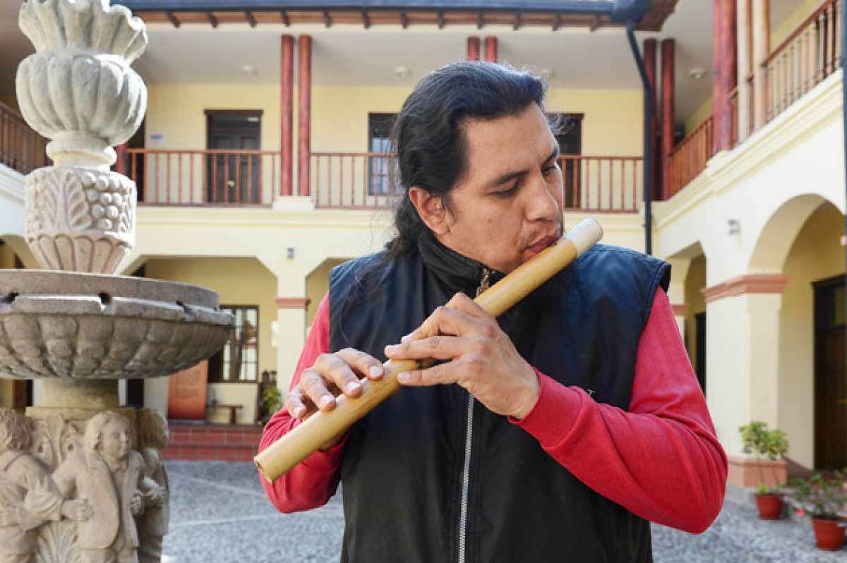 Lenin Alvear, director del museo de las culturas de Cotacachi.