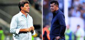 &rarr;Renato Ga&uacute;cho, timonel de Gremio, pretende la tercera Copa Libertadores para el &lsquo;Tricolor&rsquo;. En la gr&aacute;fica derecha, &rarr;Jorge Almir&oacute;n, estratega de Lan&uacute;s, desea llevar al &lsquo;Granate&rsquo; a su primera Copa Libertadores. 