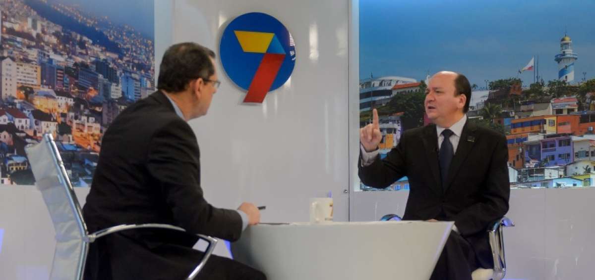 El fiscal Carlos Baca fue entrevistado la ma&ntilde;ana de este lunes en Ecuador TV.