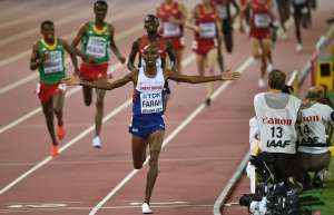 Farah se impuso con un tiempo de 13:50.38 para el primer lugar. Foto: Agencia AFP