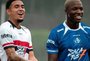 Kendry P&aacute;ez y Mois&eacute;s Caicedo estuvieron en Santo Domingo.