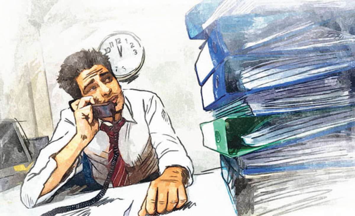 El 24% de los brit&aacute;nicos encuestados indic&oacute; que siente estr&eacute;s porque les es dif&iacute;cil desconectarse de los problemas del trabajo al llegar a casa. Foto: Departamento de Ilustraci&oacute;n