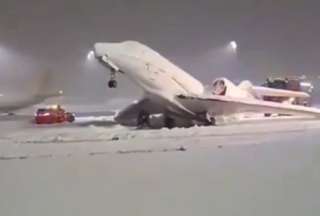 Un avión se congeló en el aeropuerto de Múnich.