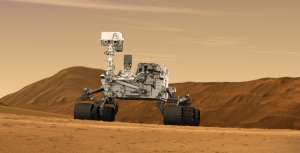 Ilustraci&oacute;n hecha por la Nasa del robot que recorre Marte desde 2012. FOTO: Internet 
