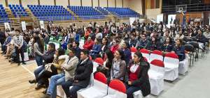 El encuentro se realiz&oacute; en el coliseo de la Universidad T&eacute;cnica de Ambato, donde adem&aacute;s estuvieron representantes del MIES y de la Secretar&iacute;a de Derechos.