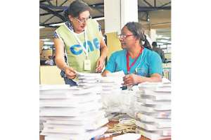 Un total de 97.411 papeletas electorales fueron impresas para los nuevos comicios.