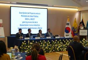 KOICA y UNICEF invertir&aacute;n USD 12,7 millones para prevenir la desnutrici&oacute;n infantil en Chimborazo y Bol&iacute;var.