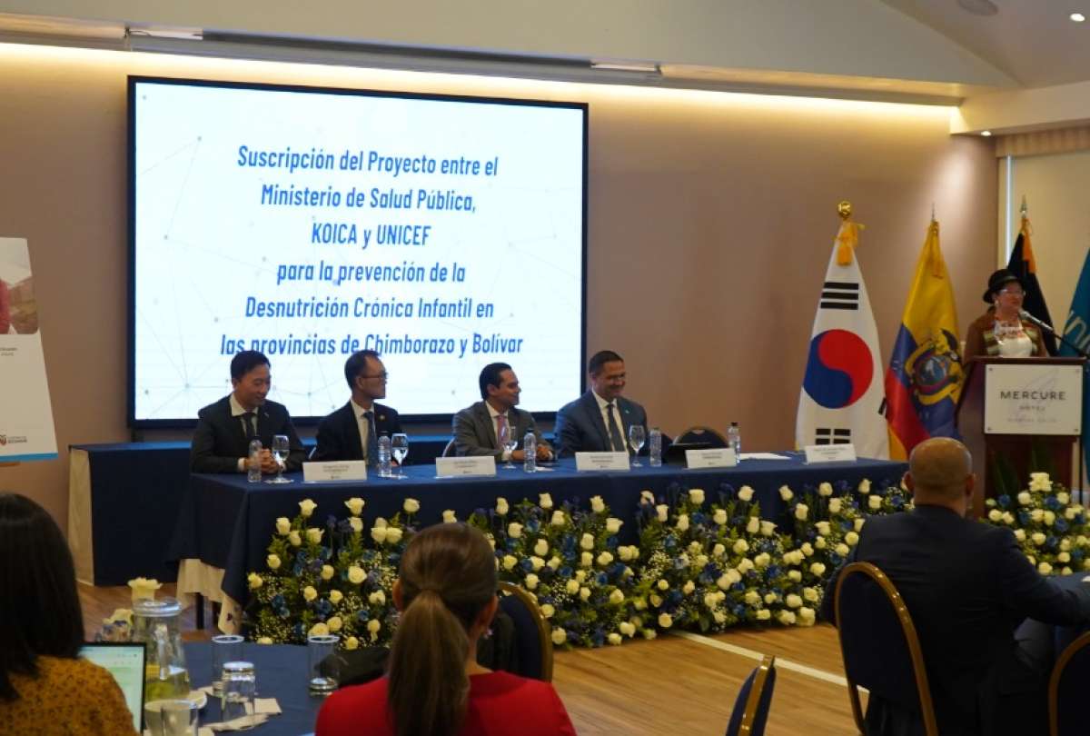 KOICA y UNICEF invertir&aacute;n USD 12,7 millones para prevenir la desnutrici&oacute;n infantil en Chimborazo y Bol&iacute;var.