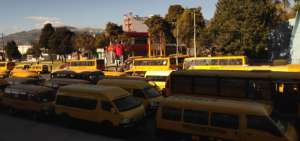 Los veh&iacute;culos se concentraron al sur y norte de la ciudad. 