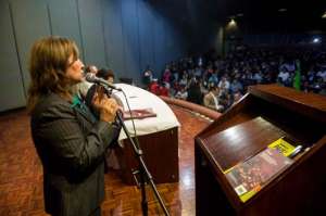 El pasado 23 de octubre, 500 aspirantes a directivos cantonales y provinciales de AlianzaPAIS recibieron capacitaci&oacute;n en el auditorio de Senplades, en Quito. Foto: Santiago Aguirre / El Tel&eacute;grafo