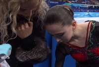 Polémica por cómo trató la entrenadora de Kamila Valieva a su pupila
