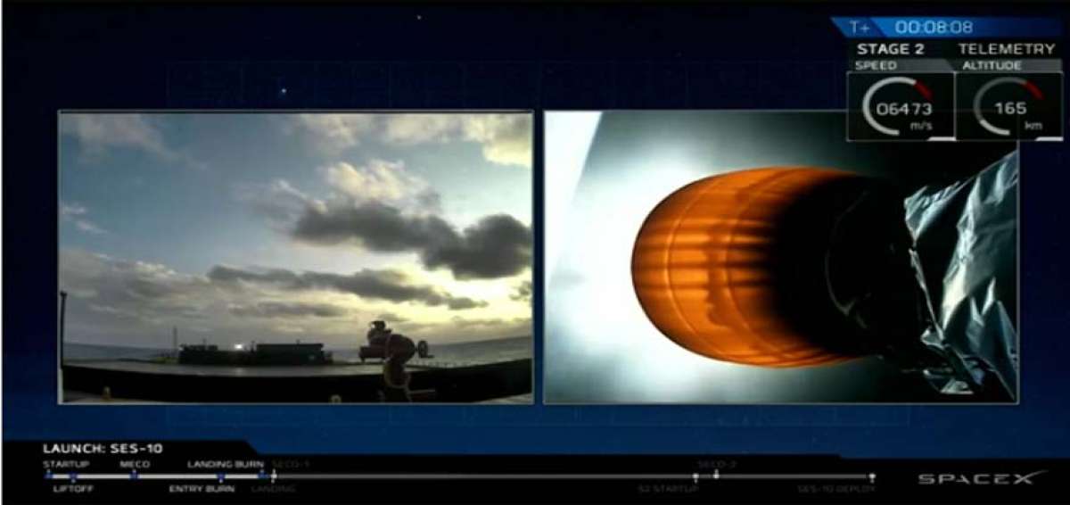 Space X reutiliz&oacute; por primera vez partes de su cohete Falcon 9