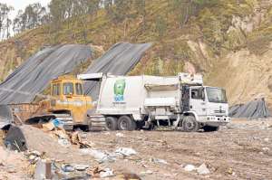 Ambato es el &uacute;nico cant&oacute;n en Tungurahua que tiene relleno sanitario para tratar la basura que se produce en la ciudad. Este tema es uno de los 2 objetivos que tiene la agenda ambiental 2014-2019. Foto: Roberto Ch&aacute;vez / El Tel&eacute;grafo