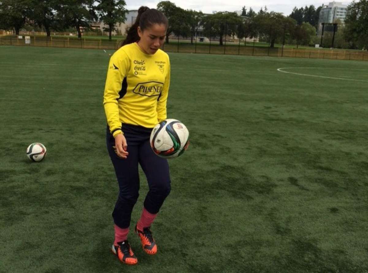 Ligia Moreira es la capitana de la selecci&oacute;n femenina de Ecuador. Foto tomada de la FEF.