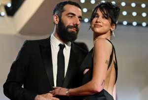 La pareja lució feliz frente a las cámaras en el Festival de Cannes.