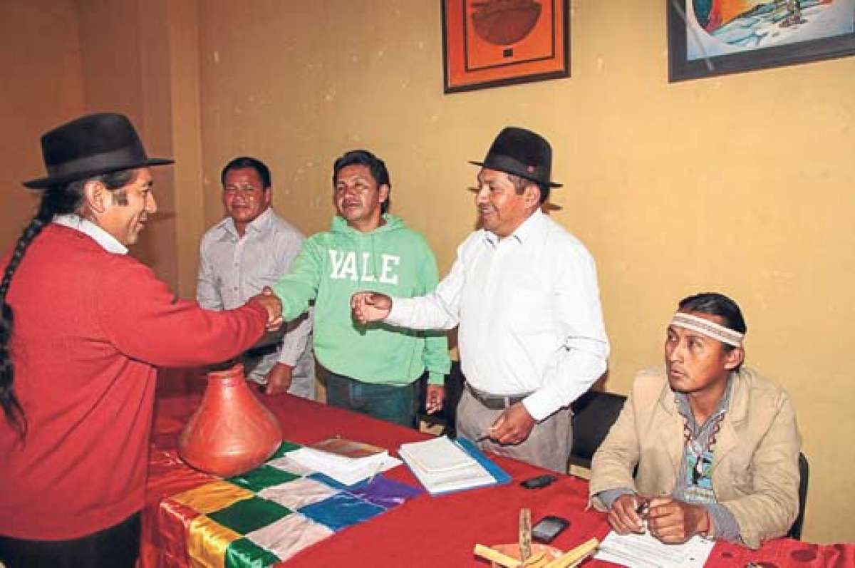 El pasado 28 de abril, la Conaie organiz&oacute; una sesi&oacute;n extraordinaria para tratar sobre el acercamiento entre dirigentes de Pachakutik y l&iacute;deres de la derecha. Foto:  Archivo / El Telegrafo 