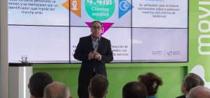 Jos&eacute; Manuel Casas, presidente de Telef&oacute;nica Movistar en Ecuador, explic&oacute; la soluci&oacute;n tecnol&oacute;gica.