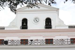 Las campanas y el reloj del Palacio de Carondelet están en proceso de restauración. 