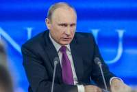 Presidente Putin asegura que Rusia no quiere una guerra