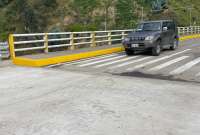 El puente sobre el río Malacatos se encuentra habilitado al tránsito vehicular. 