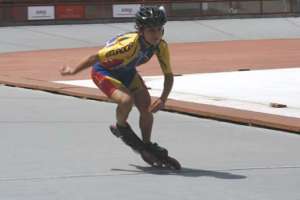 La patinadora nacional asegur&oacute; que su victoria se dio por el esfuerzo que ha hecho en sus entrenamientos. Foto cortes&iacute;a: Juan Cruz Araldi