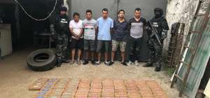 Las envolturas ten&iacute;an los logos &ldquo;777&rdquo; y &ldquo;Missoni&rdquo;. En total fueron incautados 100 paquetes con un peso de 95 kilos y 560 gramos. 
