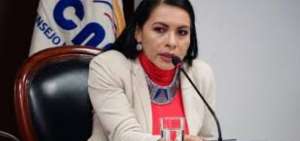 La presidenta del CNE, Diana Atamaint, solicit&oacute; la entrega inmediata de los recursos financieros para las elecciones. 