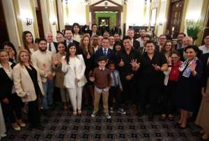 Presidente Noboa se reunió con migrantes ecuatorianos en Israel
