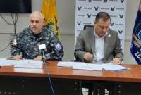 El comandante de Policía, Fausto Salinas, dio más detalles en una rueda de prensa