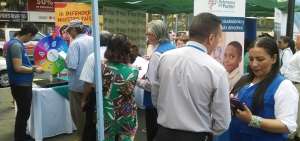La feria ciudadana &lsquo;Conoce tus derechos, empod&eacute;rate y reclama&rsquo; se realiz&oacute; ayer en la Plaza San Francisco, en el centro de Guayaquil.
