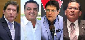 (De izq. a der.): C&eacute;sar Roh&oacute;n, Jos&eacute; Y&uacute;nez, Carlos Luis Morales y Luis Almeida.
